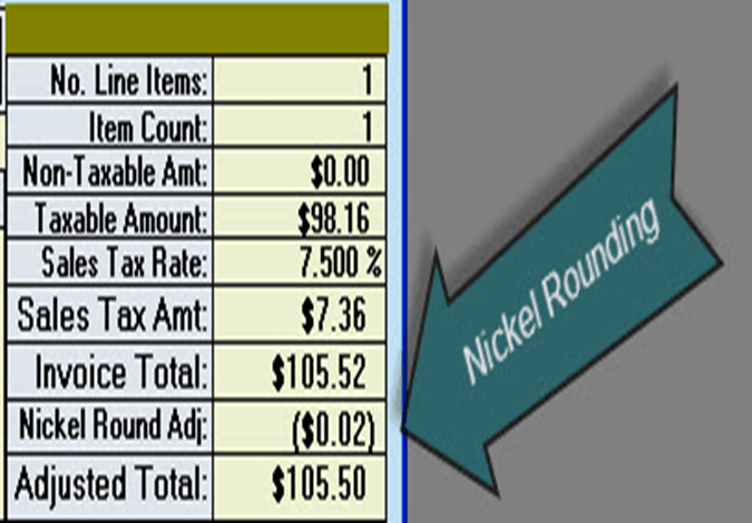 Nickel Rounding