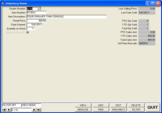 Inventory-Maintenance-Screen-Minimum-Fields-Default