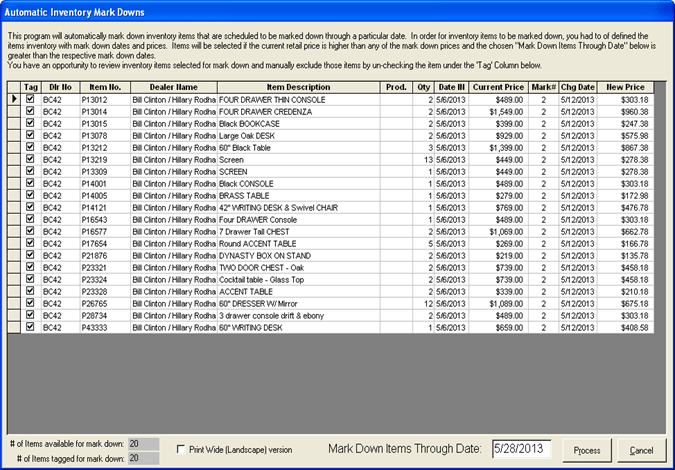 Inventory-Markdowns-Automatic-Markdowns