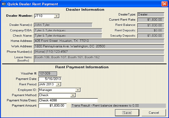 AMAS Quick Rent Payment