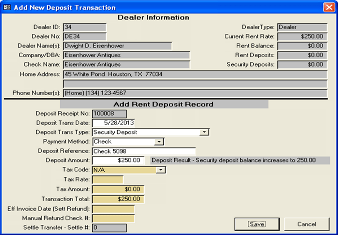 Deposit Transaction